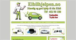 Desktop Screenshot of elbilhjelpen.no